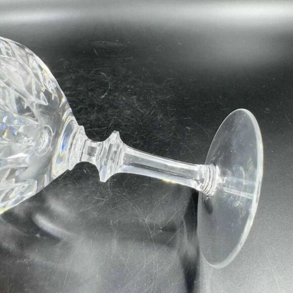 Gorham Crystal LA SCALA Clear Drinking Glass Stemware Goblet Set 4 Glasses 5.25”